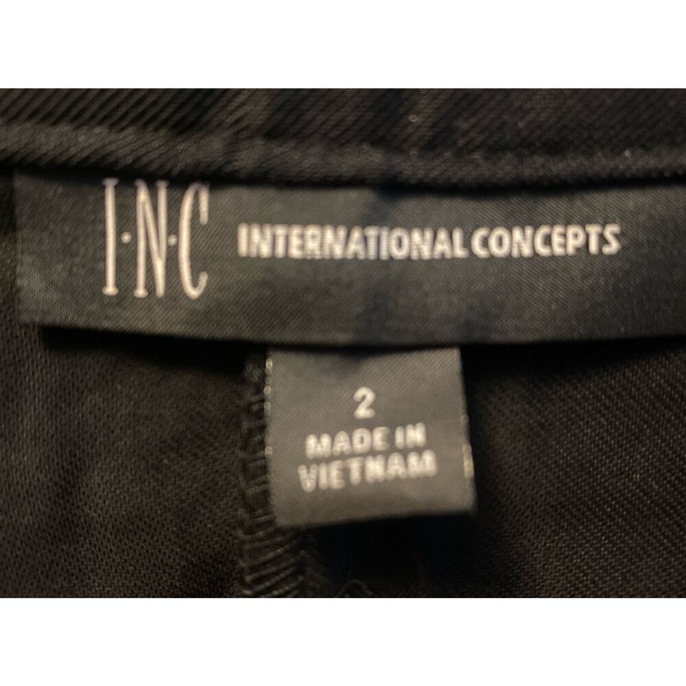 Inc International Concepts Utility Jumpsuit Black Zip Up Size 2 NWT - Picture 4 of 4